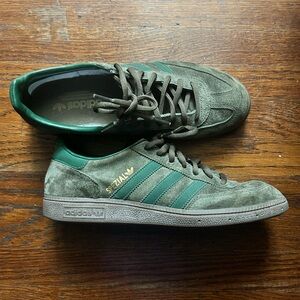 Adidas Spezial Olive Green Suede Sneakers